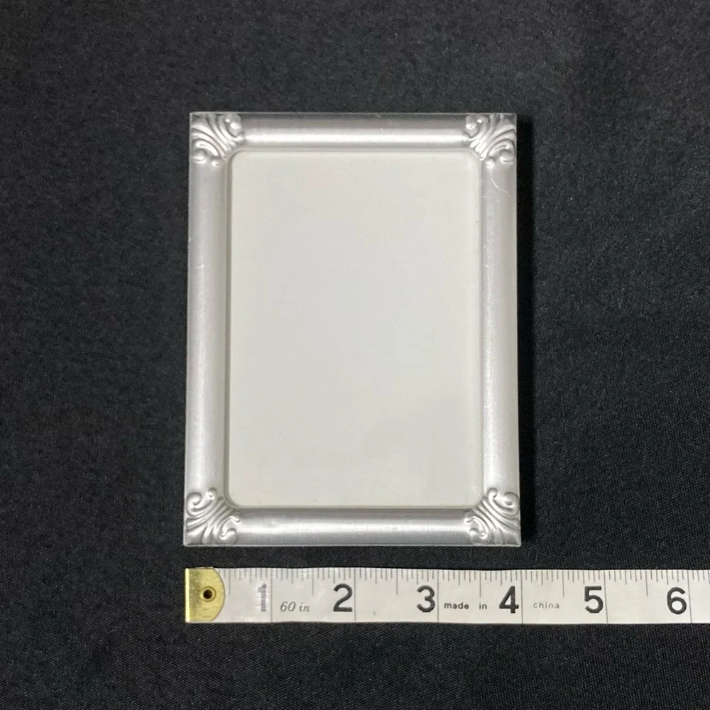 ⭐️ Vintage Metal Silver Easel Back 3” x 4” Picture Frame